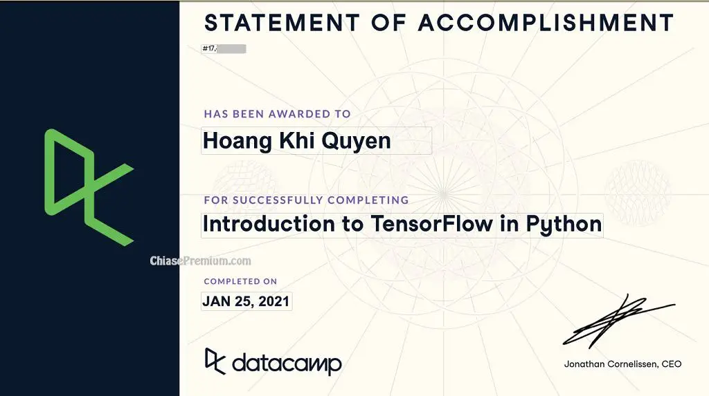 my datacamp certification