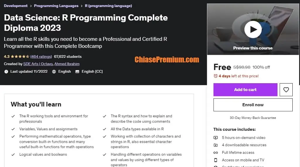 the r programming for everyone a z comprehensive bootcamp udemy